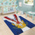 Personalized Serbia and Montenegro National Day Area Rug Coat Of Arms Flag Style Since1992