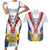 Personalized Serbia and Montenegro National Day Couples Matching Short Sleeve Bodycon Dress and Hawaiian Shirt Coat Of Arms Flag Style Since1992