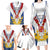 Personalized Serbia and Montenegro National Day Family Matching Long Sleeve Bodycon Dress and Hawaiian Shirt Coat Of Arms Flag Style Since1992