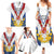 Personalized Serbia and Montenegro National Day Family Matching Summer Maxi Dress and Hawaiian Shirt Coat Of Arms Flag Style Since1992