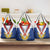 Personalized Serbia and Montenegro National Day Grocery Bag Coat Of Arms Flag Style Since1992