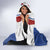 Personalized Serbia and Montenegro National Day Hooded Blanket Coat Of Arms Flag Style Since1992