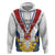 Personalized Serbia and Montenegro National Day Hoodie Coat Of Arms Flag Style Since1992