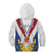 Personalized Serbia and Montenegro National Day Kid Hoodie Coat Of Arms Flag Style Since1992