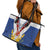 Personalized Serbia and Montenegro National Day Leather Tote Bag Coat Of Arms Flag Style Since1992