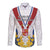 Personalized Serbia and Montenegro National Day Long Sleeve Button Shirt Coat Of Arms Flag Style Since1992