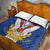 Personalized Serbia and Montenegro National Day Quilt Bed Set Coat Of Arms Flag Style Since1992