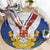 Personalized Serbia and Montenegro National Day Round Carpet Coat Of Arms Flag Style Since1992