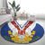 Personalized Serbia and Montenegro National Day Round Carpet Coat Of Arms Flag Style Since1992