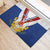 Personalized Serbia and Montenegro National Day Rubber Doormat Coat Of Arms Flag Style Since1992