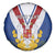 Personalized Serbia and Montenegro National Day Spare Tire Cover Coat Of Arms Flag Style Since1992