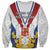 Personalized Serbia and Montenegro National Day Sweatshirt Coat Of Arms Flag Style Since1992