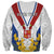 Personalized Serbia and Montenegro National Day Sweatshirt Coat Of Arms Flag Style Since1992