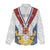 Personalized Serbia and Montenegro National Day Women Casual Shirt Coat Of Arms Flag Style Since1992