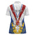 Personalized Serbia and Montenegro National Day Women Polo Shirt Coat Of Arms Flag Style Since1992