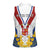 Personalized Serbia and Montenegro National Day Women Sleeveless Polo Shirt Coat Of Arms Flag Style Since1992