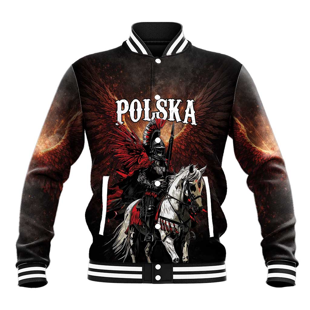 Polish Winged Hussars Baseball Jacket Polska Legendary Cavalry Warrior