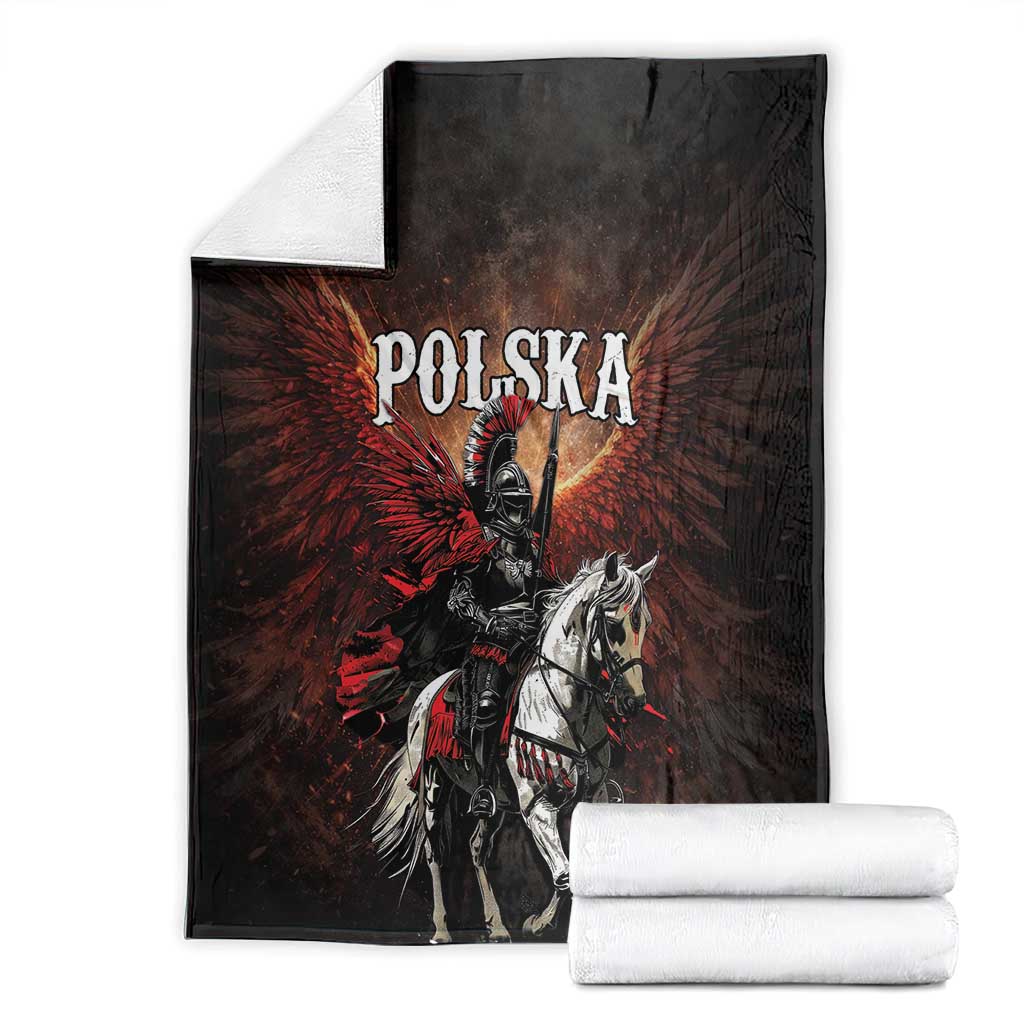 Polish Winged Hussars Blanket Polska Legendary Cavalry Warrior