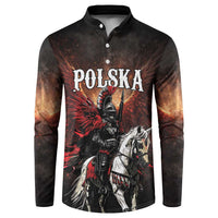 Polish Winged Hussars Button Sweatshirt Polska Legendary Cavalry Warrior