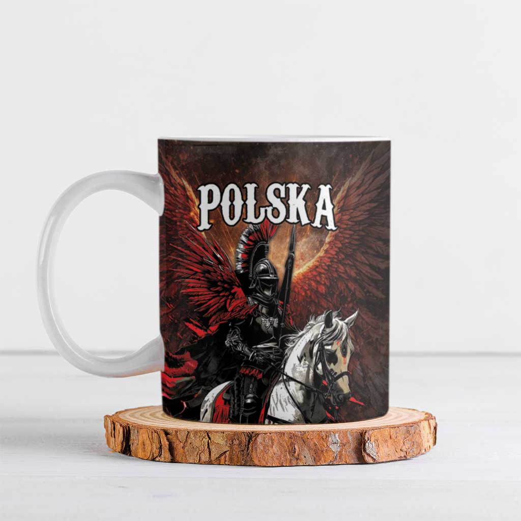 Polish Winged Hussars Ceramic Mug Polska Legendary Cavalry Warrior