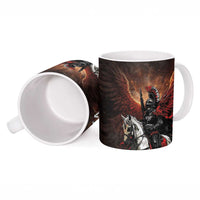 Polish Winged Hussars Ceramic Mug Polska Legendary Cavalry Warrior