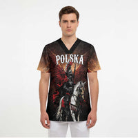 Polish Winged Hussars Scrub Top Polska Legendary Cavalry Warrior