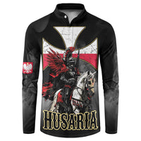 Polish Winged Hussars Button Sweatshirt Husaria Poland Pride Knight Armor