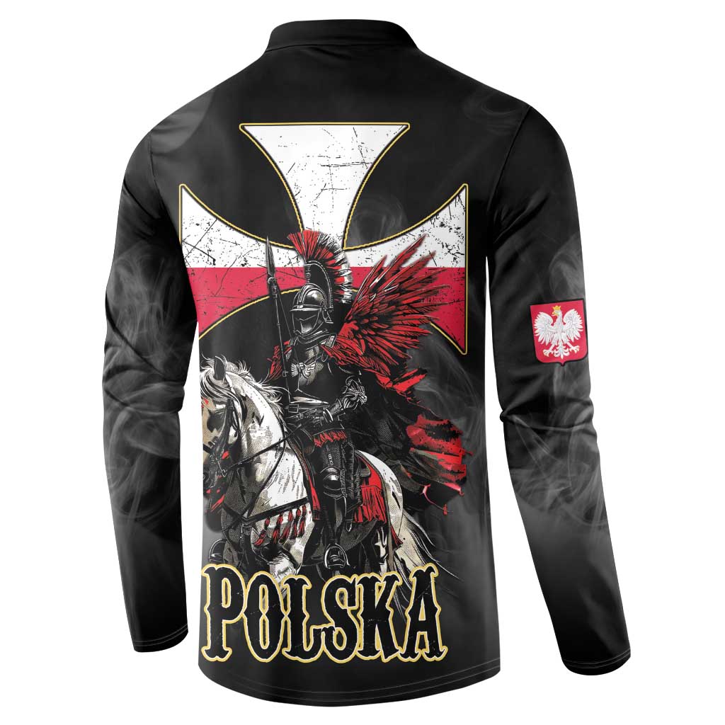 Polish Winged Hussars Button Sweatshirt Husaria Poland Pride Knight Armor