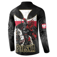 Polish Winged Hussars Button Sweatshirt Husaria Poland Pride Knight Armor