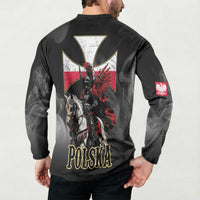 Polish Winged Hussars Button Sweatshirt Husaria Poland Pride Knight Armor