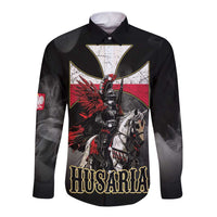 Polish Winged Hussars Long Sleeve Button Shirt Husaria Poland Pride Knight Armor