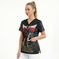 Polish Winged Hussars Scrub Top Husaria Poland Pride Knight Armor
