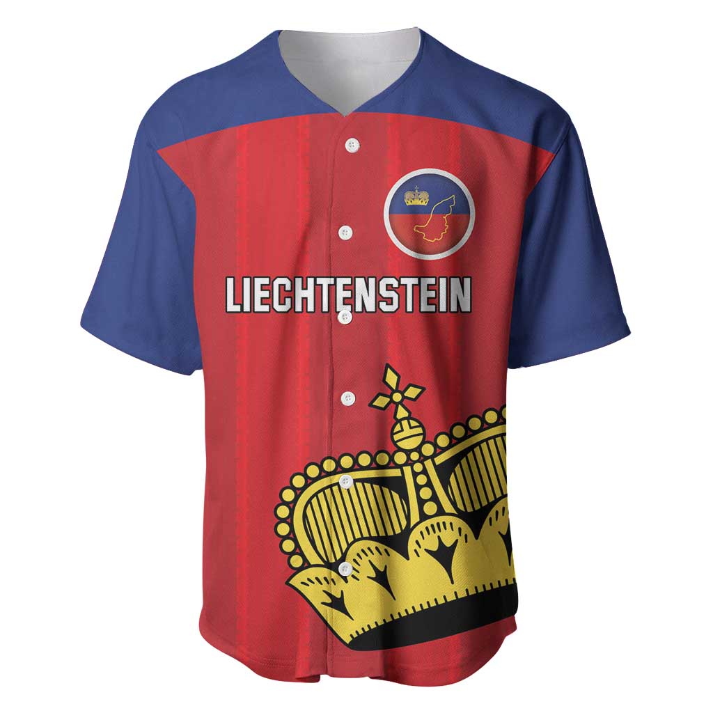 Custom Liechtenstein Football Baseball Jersey Come On The Blue-Reds