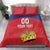 Custom Liechtenstein Football Bedding Set Come On The Blue-Reds