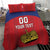 Custom Liechtenstein Football Bedding Set Come On The Blue-Reds