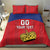 Custom Liechtenstein Football Bedding Set Come On The Blue-Reds