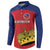 Custom Liechtenstein Football Button Sweatshirt Come On The Blue-Reds