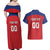 Custom Liechtenstein Football Couples Matching Off Shoulder Maxi Dress and Hawaiian Shirt Come On The Blue-Reds