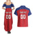 Custom Liechtenstein Football Couples Matching Summer Maxi Dress and Hawaiian Shirt Come On The Blue-Reds