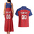 Custom Liechtenstein Football Couples Matching Tank Maxi Dress and Hawaiian Shirt Come On The Blue-Reds