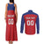 Custom Liechtenstein Football Couples Matching Tank Maxi Dress and Long Sleeve Button Shirt Come On The Blue-Reds