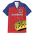 Custom Liechtenstein Football Family Matching Long Sleeve Bodycon Dress and Hawaiian Shirt Come On The Blue-Reds