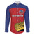 Custom Liechtenstein Football Family Matching Long Sleeve Bodycon Dress and Hawaiian Shirt Come On The Blue-Reds