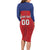 Custom Liechtenstein Football Family Matching Long Sleeve Bodycon Dress and Hawaiian Shirt Come On The Blue-Reds