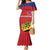 Custom Liechtenstein Football Family Matching Mermaid Dress and Hawaiian Shirt Come On The Blue-Reds