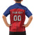 Custom Liechtenstein Football Family Matching Off The Shoulder Long Sleeve Dress and Hawaiian Shirt Come On The Blue-Reds