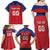 Custom Liechtenstein Football Family Matching Off Shoulder Maxi Dress and Hawaiian Shirt Come On The Blue-Reds