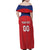 Custom Liechtenstein Football Family Matching Off Shoulder Maxi Dress and Hawaiian Shirt Come On The Blue-Reds