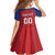 Custom Liechtenstein Football Family Matching Off Shoulder Short Dress and Hawaiian Shirt Come On The Blue-Reds