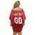 Custom Liechtenstein Football Family Matching Off Shoulder Short Dress and Hawaiian Shirt Come On The Blue-Reds